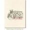 Deep Red Stamps Vintage Merry Christmas Rubber Cling Stamp 3.2 x 2.1 inches